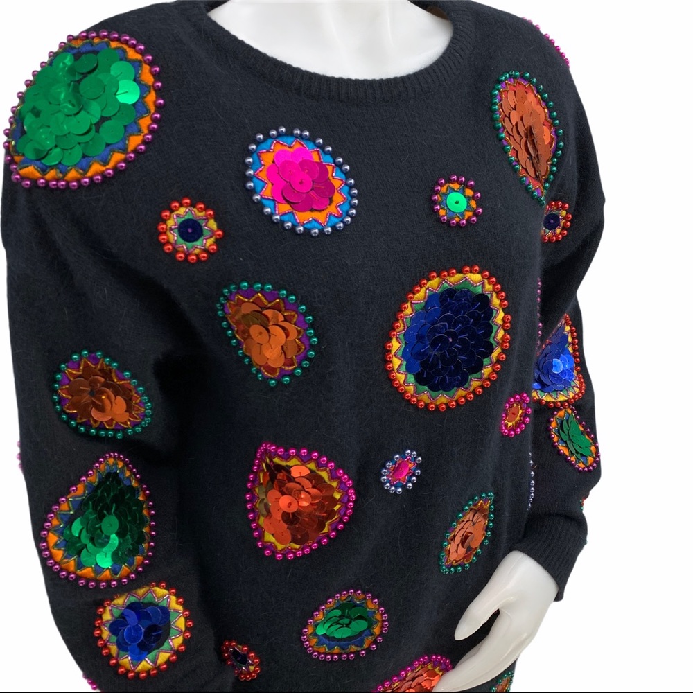 Vintage Lambs Wool & Angora Rabbit Hair Blend Sweater - Picture 2 of 11